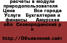 расчеты в модуле природопользователя › Цена ­ 3 000 - Все города Услуги » Бухгалтерия и финансы   . Амурская обл.,Сковородинский р-н